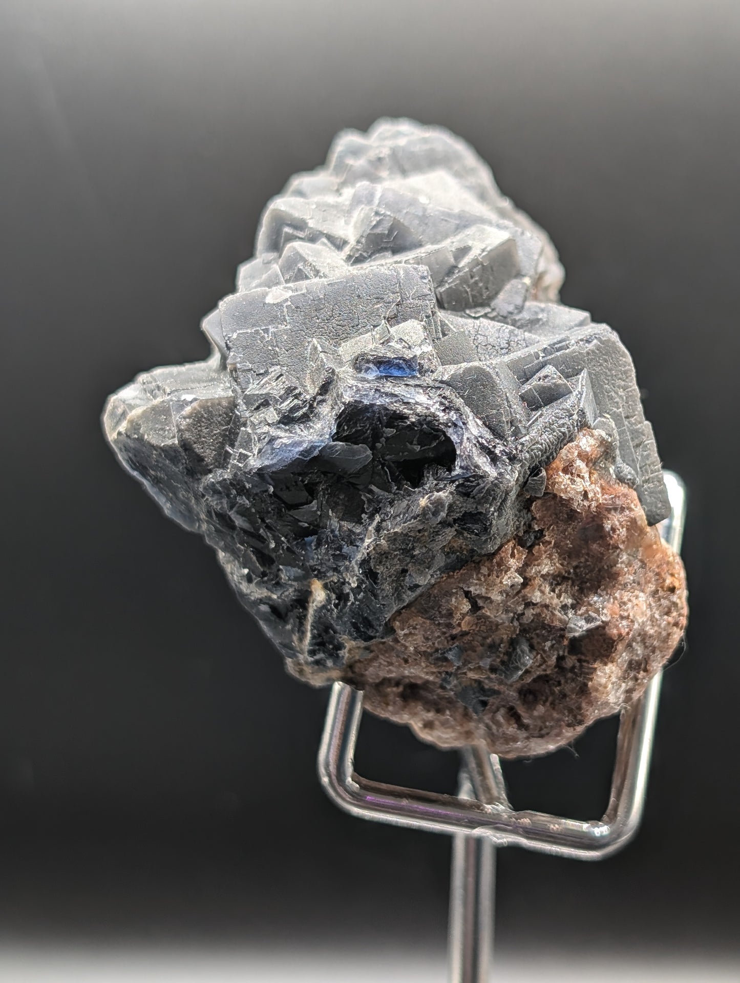 Dual UV Reactive Fluorite on Matrix – Red & Purple Glow – 313g Collector Specimen