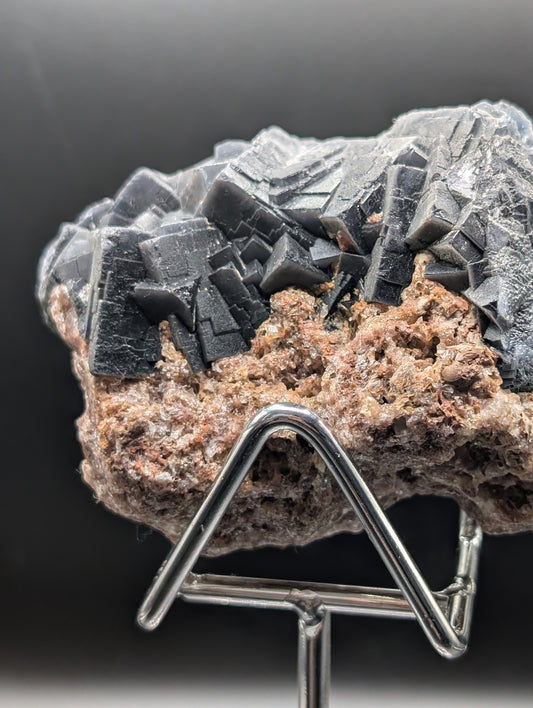 Dual UV Reactive Fluorite on Matrix – Red & Purple Glow – 313g Collector Specimen