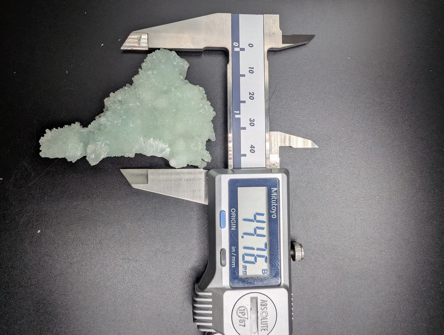 Blue Fluorescent & Phosphorescent Aragonite – UV Reactive Mineral Specimen – 44mm