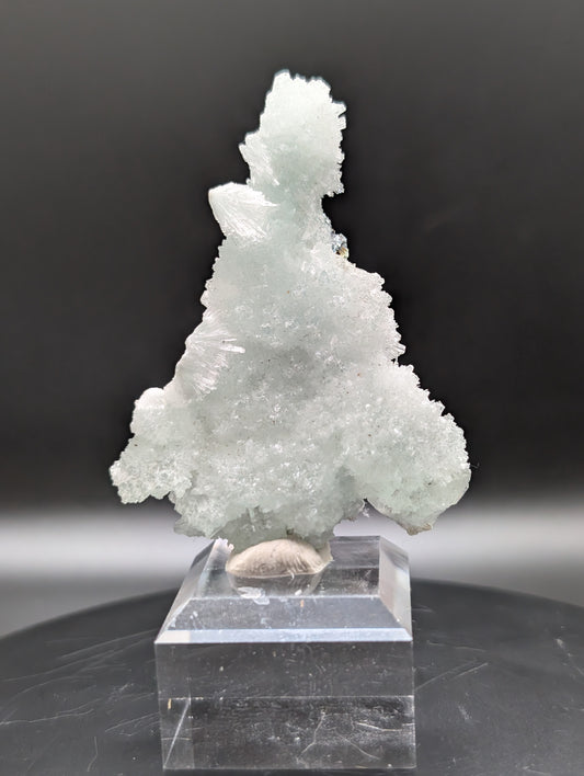 Blue Fluorescent & Phosphorescent Aragonite – UV Reactive Mineral Specimen – 44mm