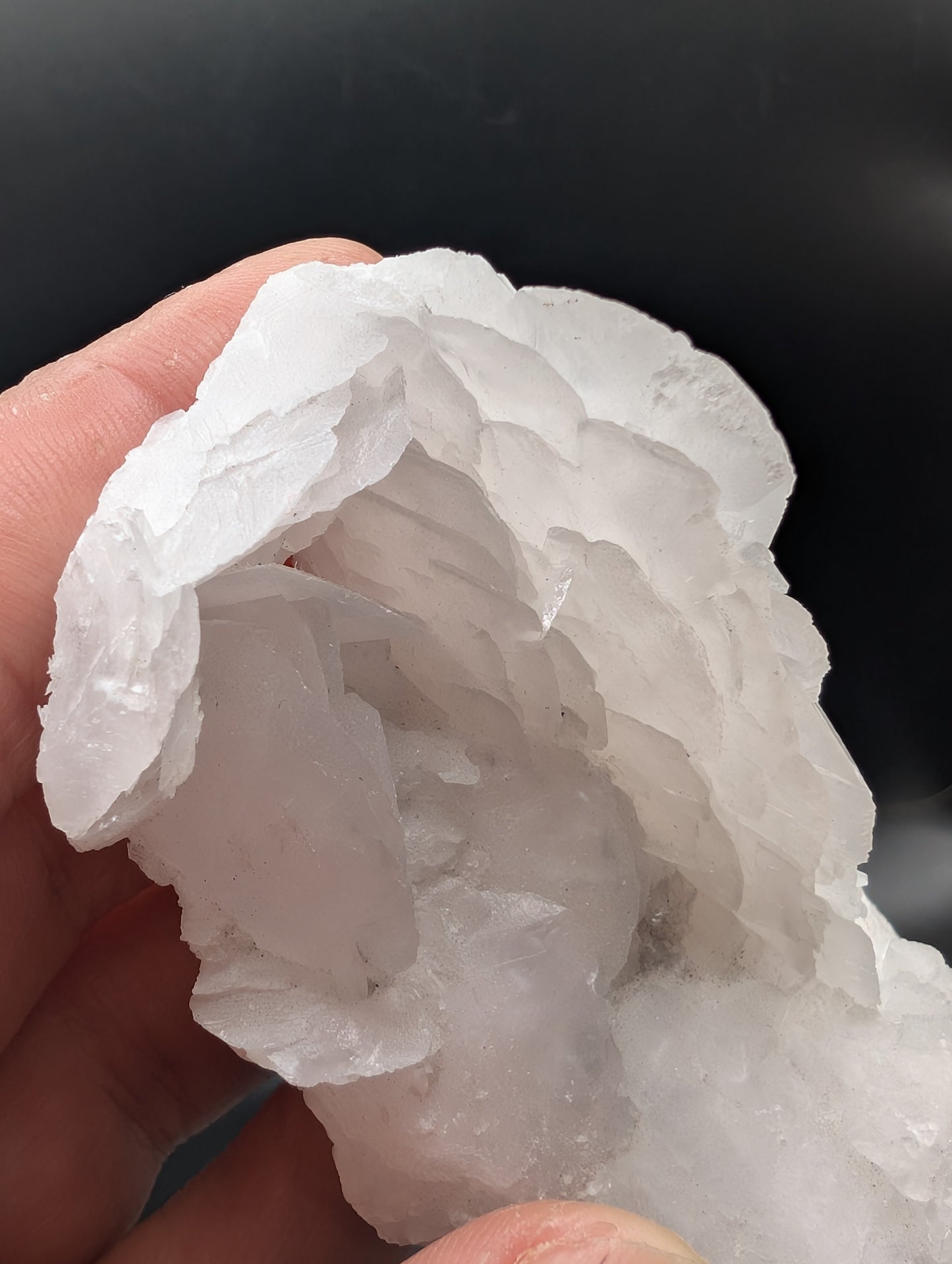 UV Reactive Angel Wing Calcite – Bright Orange/Red Fluorescence – 90g Manganoan Crystal Specimen