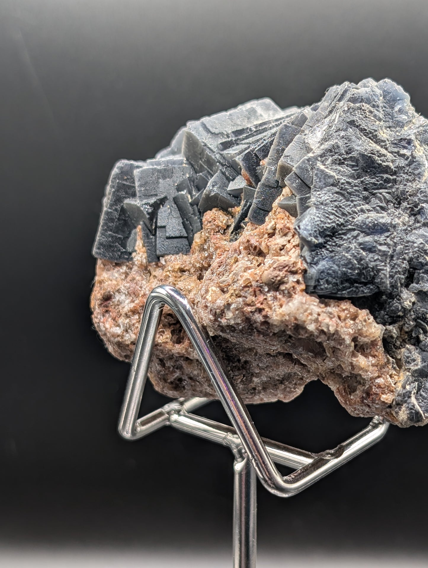 Dual UV Reactive Fluorite on Matrix – Red & Purple Glow – 313g Collector Specimen